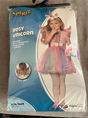 Spirit Unicorn Girls 5T-6T Costume NWT